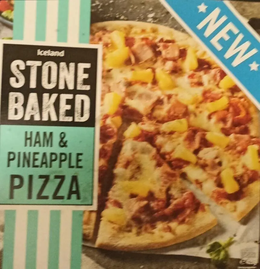 Iceland S/bake Ham P/Apple Pizza 420g