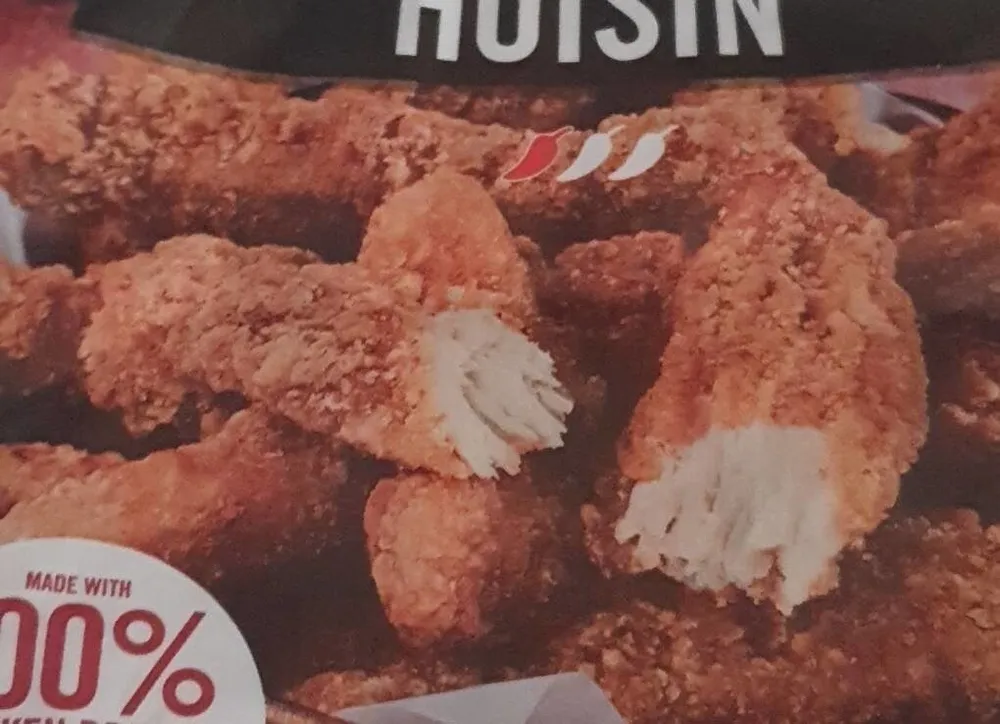 Chicken breast strips hoisin