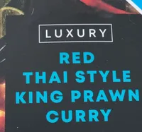 Red thai style king orawn curry