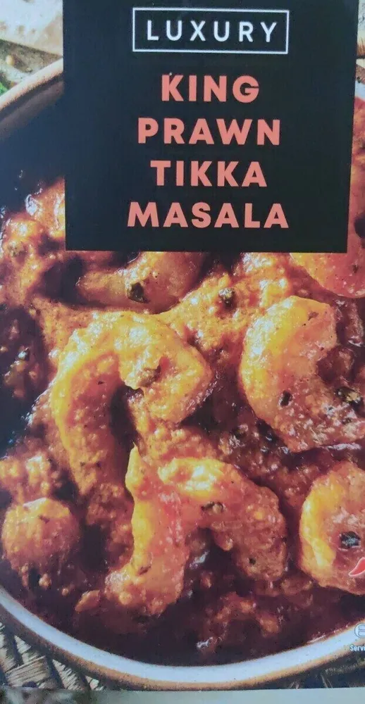 Luxury king prawn tikka masala