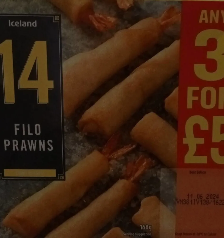 Filo Prawns