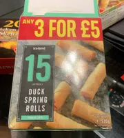 Duck spring rolls