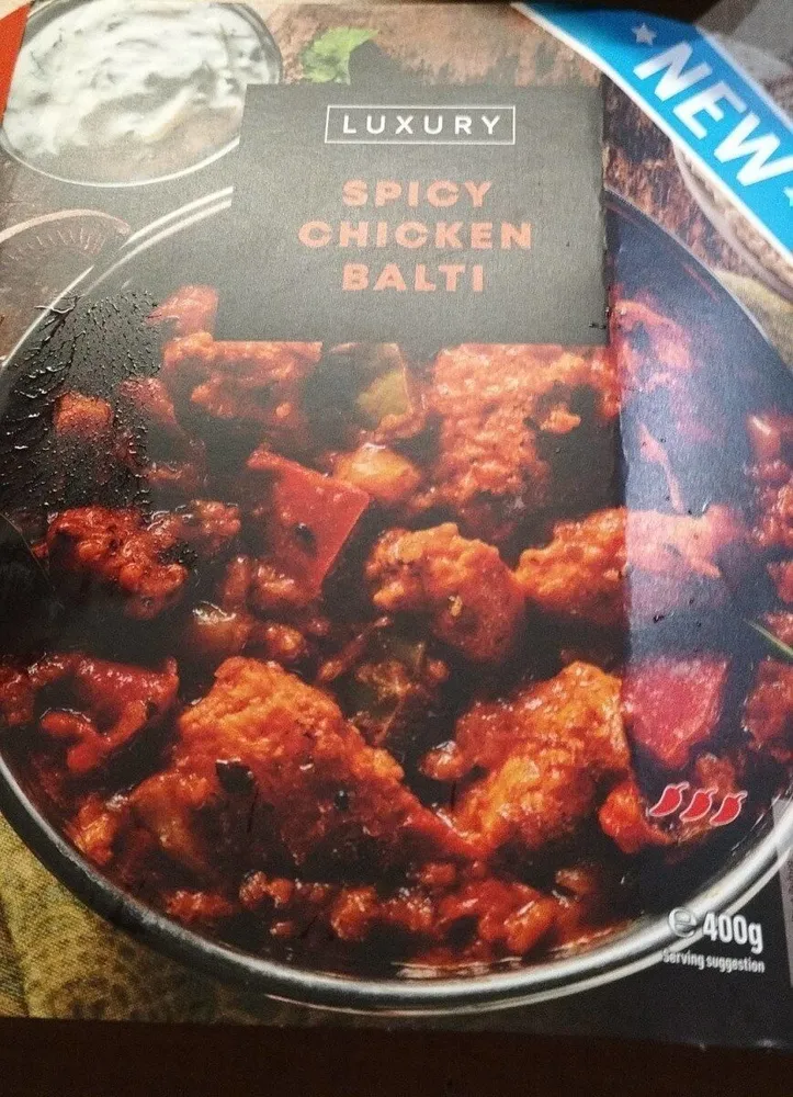 Spicy chicken balti