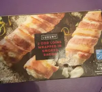 Cod loins in smoky bacon