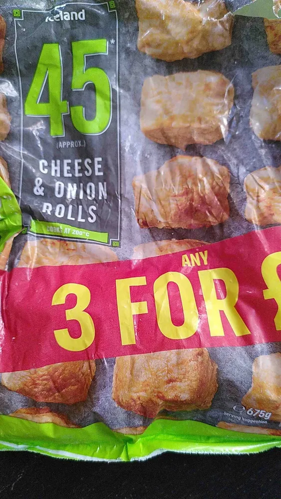 Cheese and onion rolls