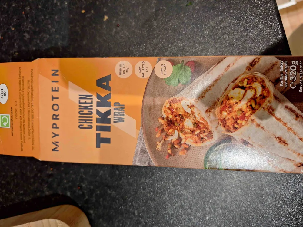 Chicken tikka wrap