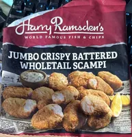 Battered scampi