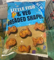 Little fish and veg breaded shapes