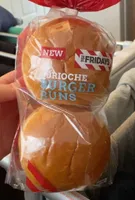 4 brioche burger buns