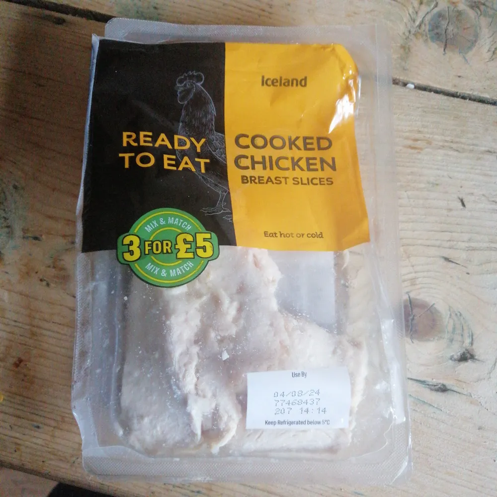 Cooked Chicken Breast Slices