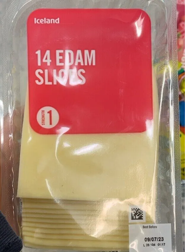 14 edam slices