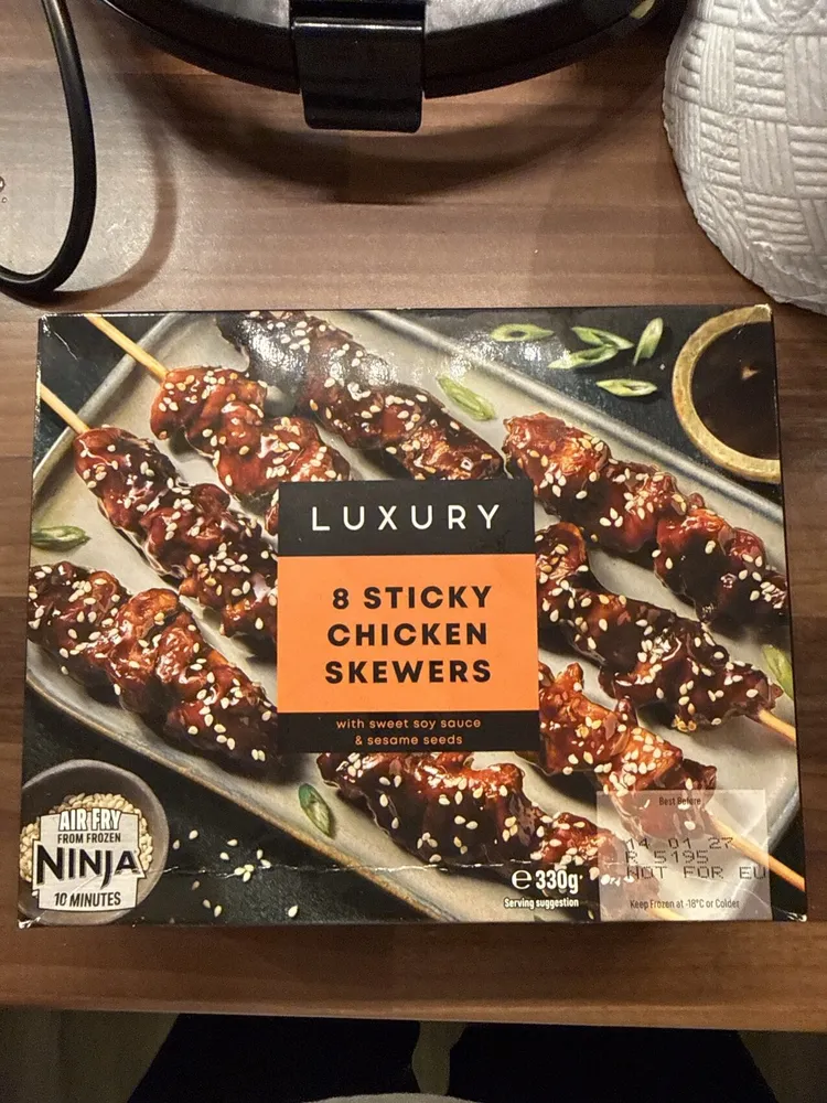 Luxury 8 Sticky Chicken Skewers