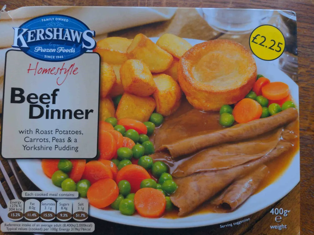 Beef dinner