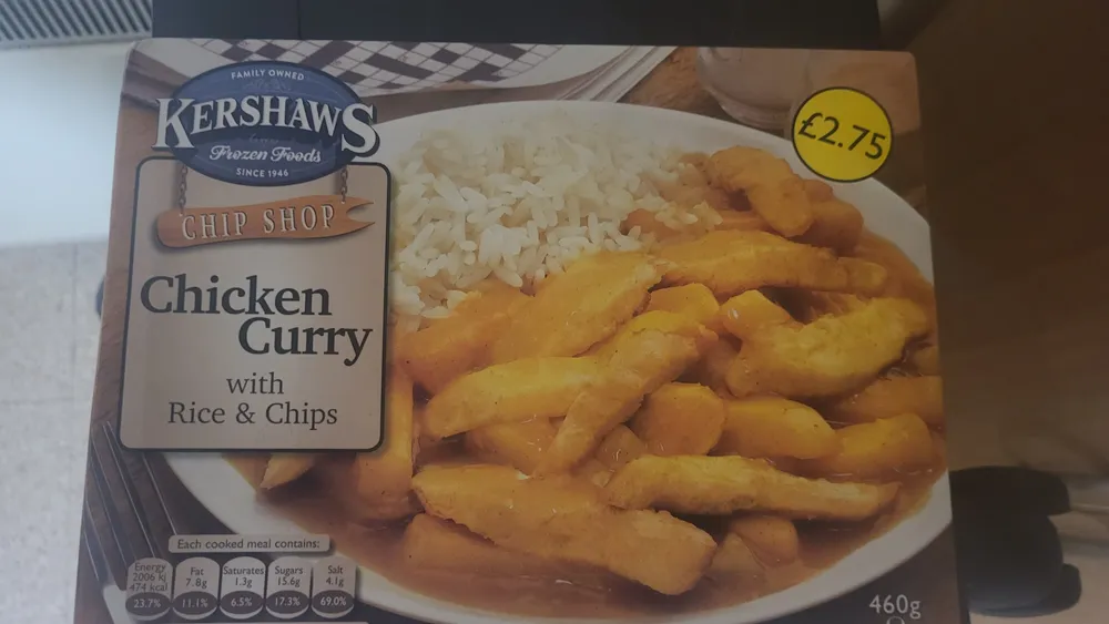Chip Shop Chicken Curry with Rice & Chips