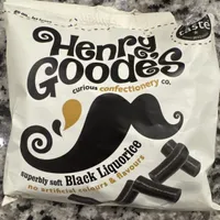 Henry Goodies, soft black liquorice