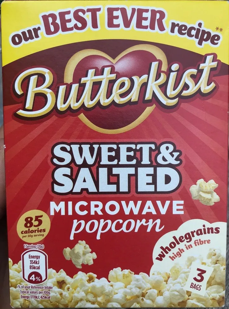 Microwave Popcorn Sweet & Salted 3X70G