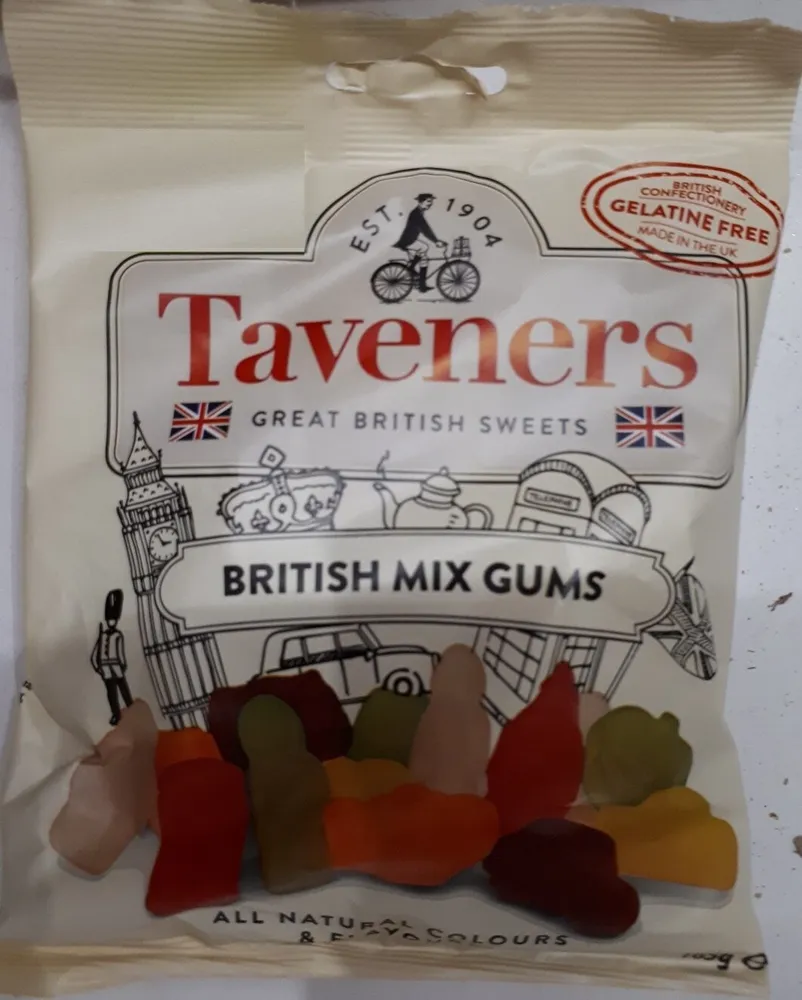 Taveners British Mix Gums Great British Sweets 165G