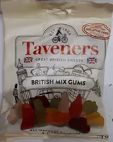 Taveners British Mix Gums Great British Sweets 165G