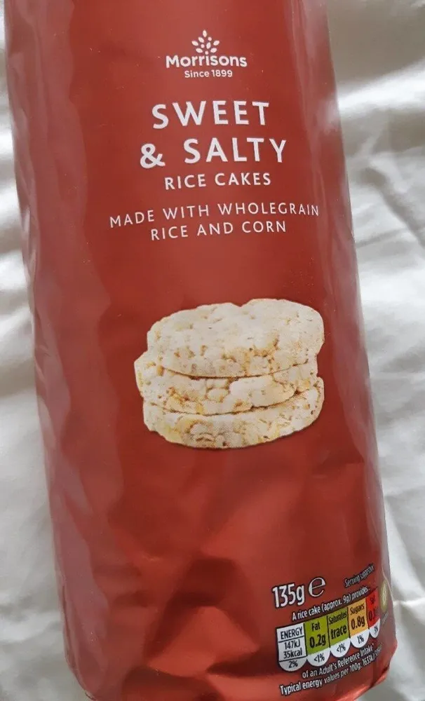Sweet and salty rice cakes Morrisons