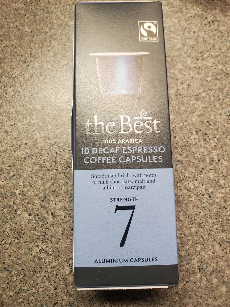 Decaffeinated Espresso Coffee Capsules