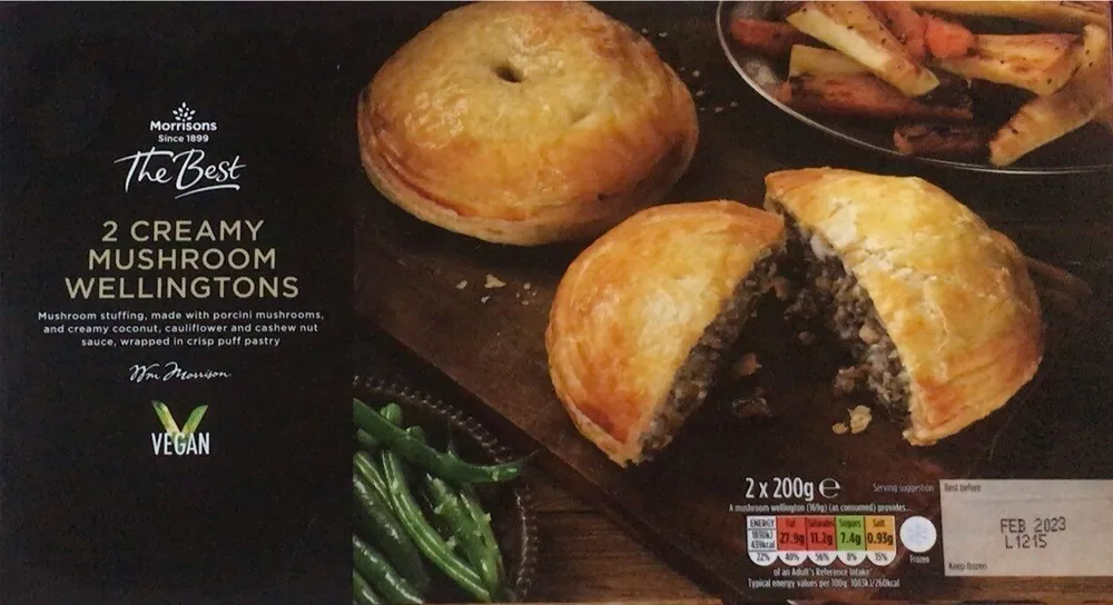 2 Creamy Mushroom Wellington