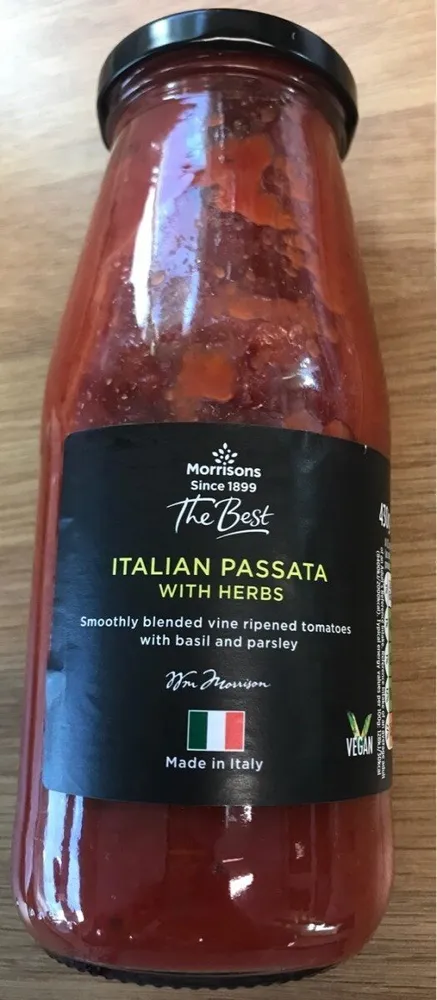 Morrisons the best Italian Passata with Herbs 450g