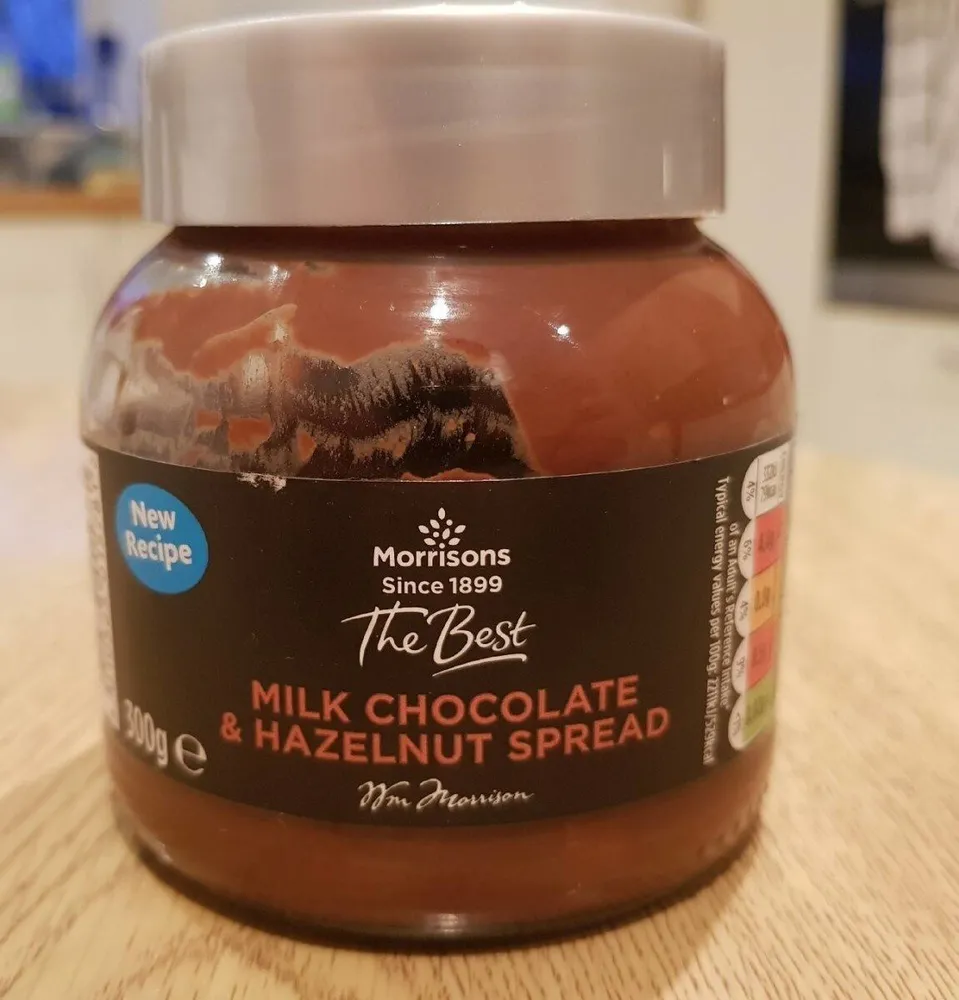 Morrison milk chocolate & hazelnut spread