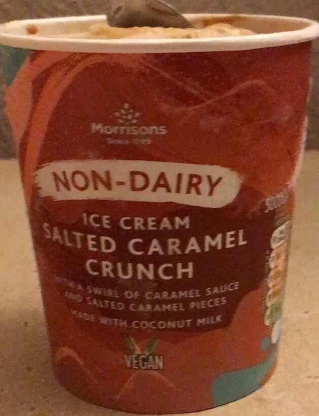 Caramel vegan ice cream