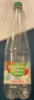 Raspberry and lime flavoured still water