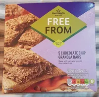 Free From 5 Chocolate Chip Granola Bars