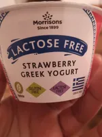 Lactose free strawberry Greek yoghurt