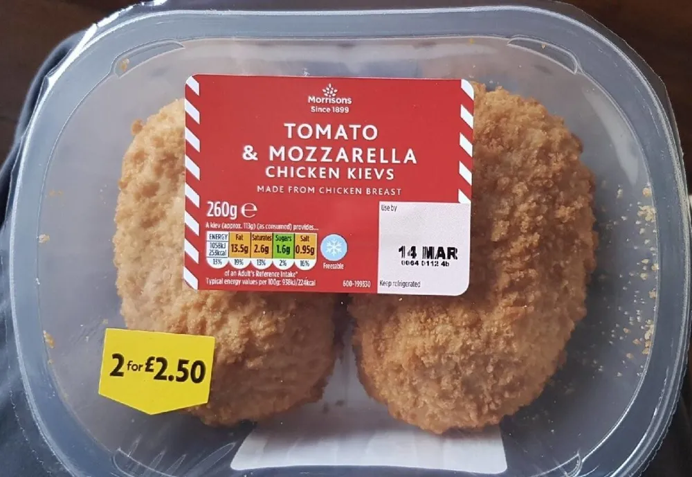 Tomato & Mozzarella Chicken Kievs
