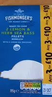 Lemon and Herd Sea Bass x 2