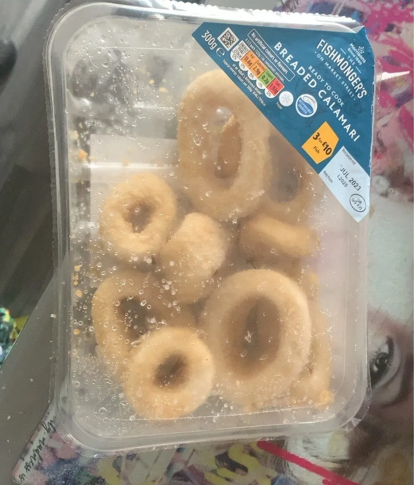 Breaded calamari
