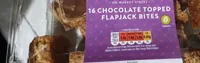 Chocolate topped flapjack bites