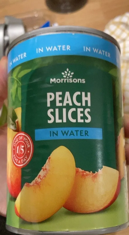 peach slices in water