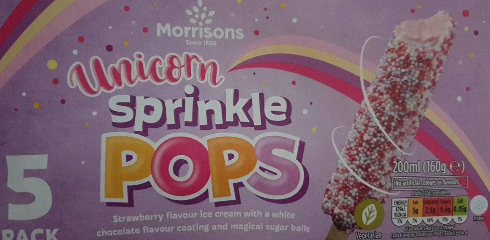 Unicorn sprinkle pops