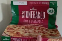 Stone baked ham and pinapple pizza