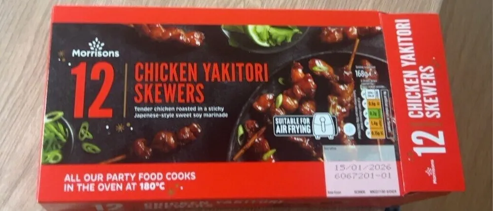 Chicken yakitori skewers