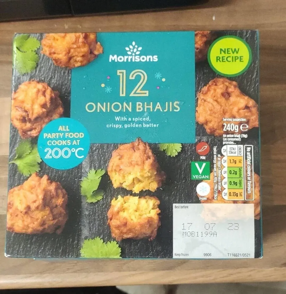 Onion bhajis