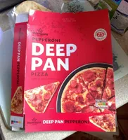 Pepperoni deep pan pizza