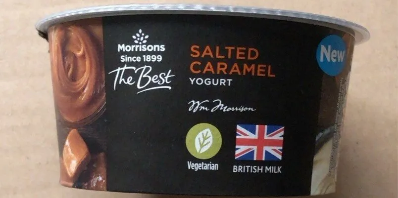 Salted caramel yogurt