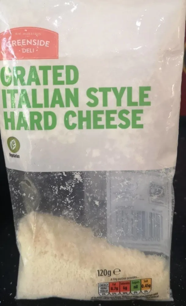Grated Italian style hard cheese