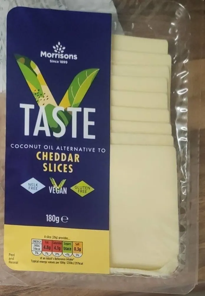 Vegan cheddar slices