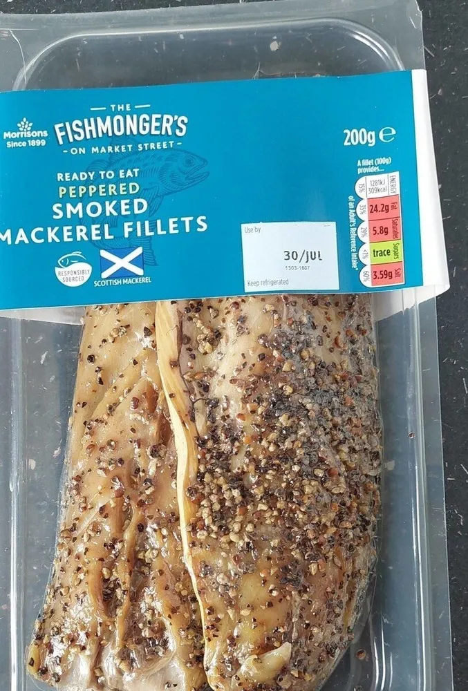 Smoked mackerel fillets