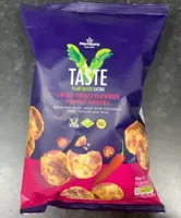 Sweet chilli flavour popped snack