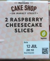 Raspberry Cheesecake Slices