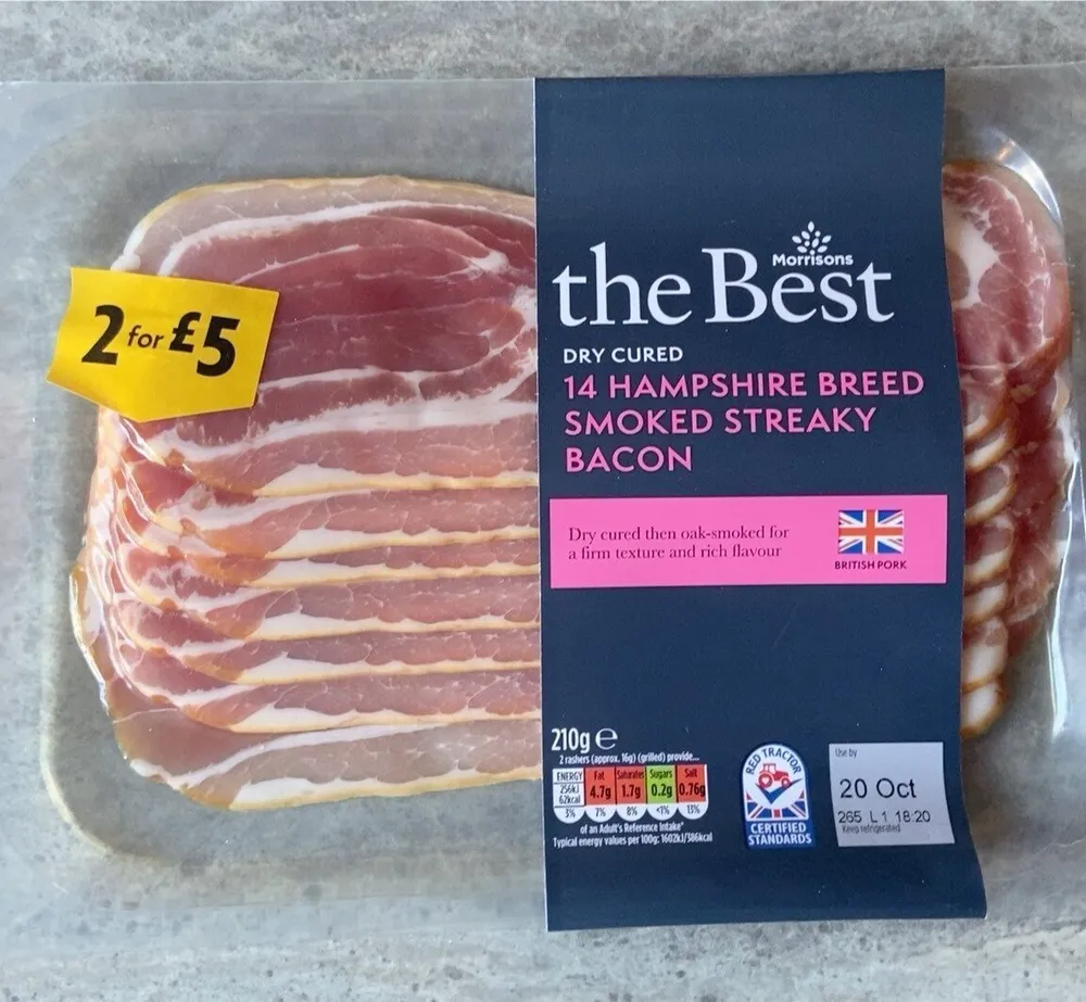 Hampshire Breed Smoked Streaky Bacon