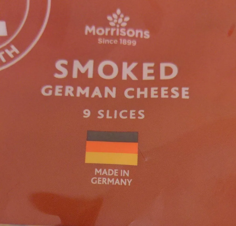 Smoked German cheese
