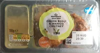 Morrisons ONION BHAJIS WITH MANGO CHUTNEY Oge A pa